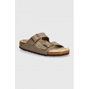 Birkenstock slapi copii Arizona culoarea bej, 1028734