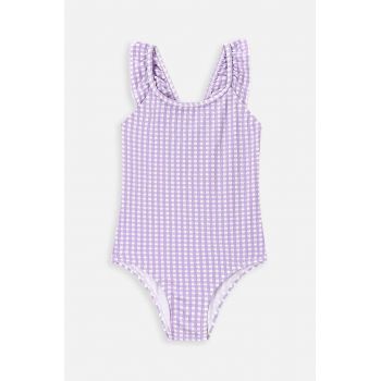 Coccodrillo costum de baie dintr-o bucată pentru copii culoarea violet