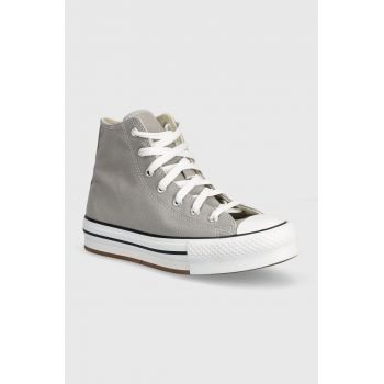 Converse tenisi copii A07346C culoarea gri