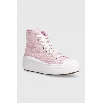 Converse tenisi copii A07358C culoarea roz