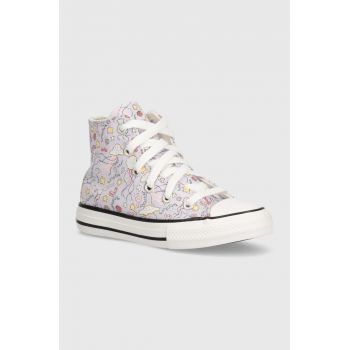 Converse tenisi copii CHUCK TAYLOR ALL STAR culoarea violet, A03578C