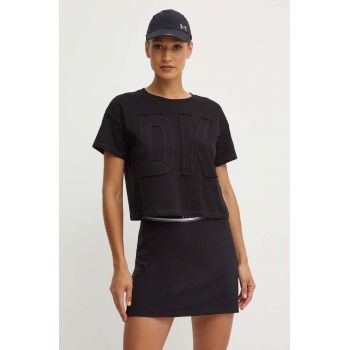 Dkny tricou din bumbac culoarea negru