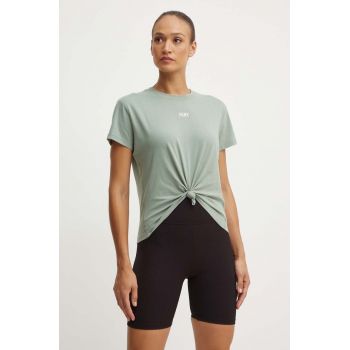 Dkny tricou din bumbac femei, culoarea verde, DP3T8521