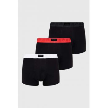 Karl Lagerfeld boxeri 3-pack barbati, culoarea negru, 245M2102