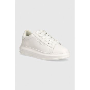 Karl Lagerfeld sneakers din piele KAPRI MENS culoarea alb, KL52584