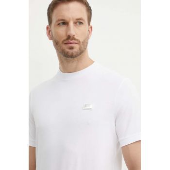 Karl Lagerfeld tricou barbati, culoarea alb, cu imprimeu, 542221.755022