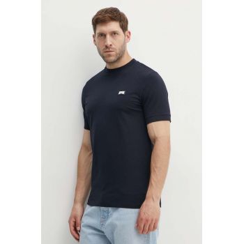 Karl Lagerfeld tricou barbati, culoarea albastru marin, cu imprimeu, 542221.755022