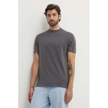 Karl Lagerfeld tricou din bumbac barbati, culoarea gri, cu imprimeu, 542252.755172