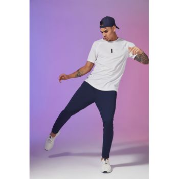 Pantaloni sport cu slituri cu fermoar