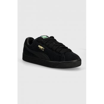 Puma sneakers din piele Suede XL culoarea negru, 395205