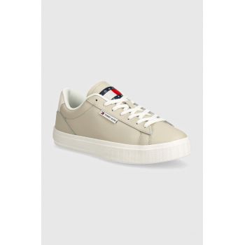 Tommy Jeans sneakers TJW CUPSOLE SNEAKER ESS culoarea alb, EN0EN02508