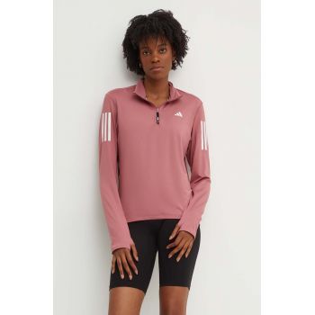 adidas Performance hanorac de jogging Own The Run Base culoarea roz, cu imprimeu, IV5509