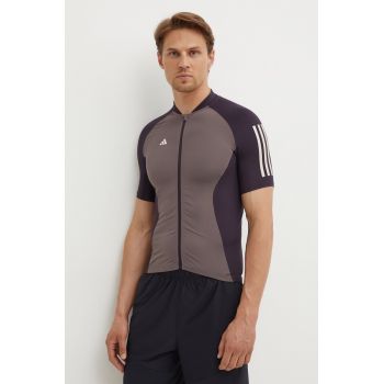 adidas Performance tricou de ciclism Essentials culoarea gri, modelator, IT3425