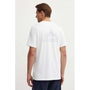 adidas TERREX tricou barbati, culoarea alb, neted, IZ0465