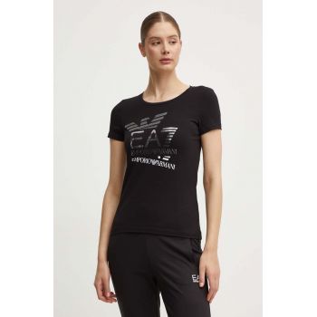 EA7 Emporio Armani tricou femei, culoarea negru, TJQCZ.6DTT17