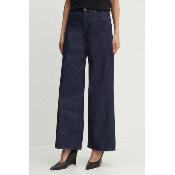 Karl Lagerfeld jeansi femei, culoarea albastru marin, 245W1102