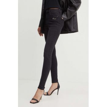 Karl Lagerfeld jeansi femei, culoarea negru, 245W1101