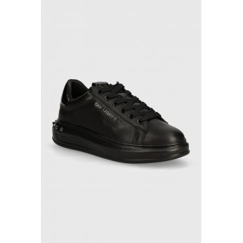 Karl Lagerfeld sneakers din piele KAPRI MENS culoarea negru, KL52574A