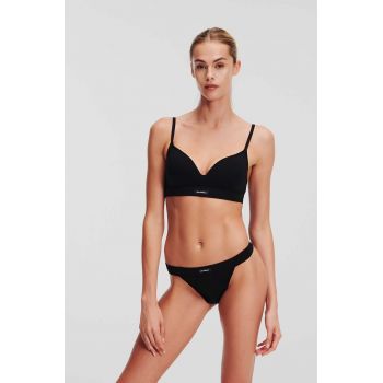 Karl Lagerfeld sutien culoarea negru, neted, 245W2110