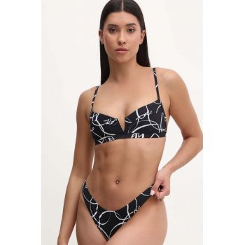 Karl Lagerfeld sutien de baie culoarea negru, cupa usor rigidizata, 245W2200