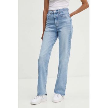 Levi's jeansi RIBCAGE FULL LENGTH femei high waist, 79078