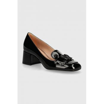 Love Moschino pumps culoarea negru, cu toc drept, JA10375G1LIHX000