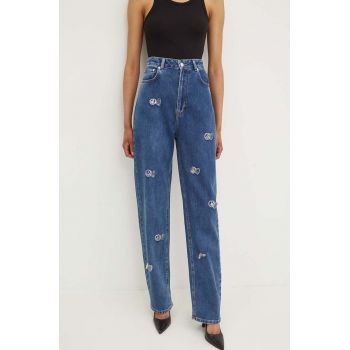 Moschino Jeans jeansi femei high waist, 0328.8223