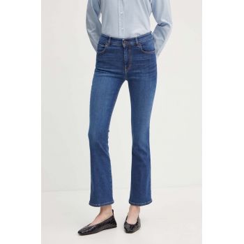 Weekend Max Mara jeansi femei high waist, 2425186011600