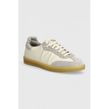 Weekend Max Mara sneakers din piele PACOBICOLOR culoarea bej, 2425766054600