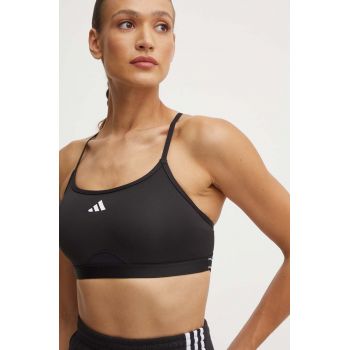 adidas Performance sutien sport Aeroreact culoarea negru, JF3344