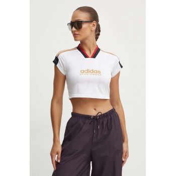 adidas tricou Tiro femei, culoarea alb, IW6800