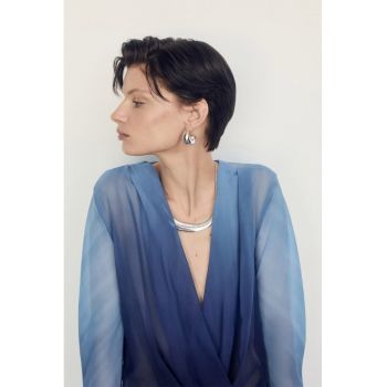 Bluza transparenta cu decolteu cache-coeur Cielo