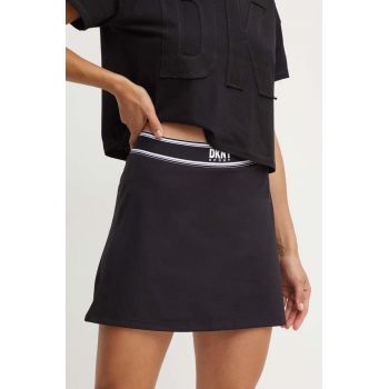 Dkny fusta culoarea negru, mini, drept, DP4S5180