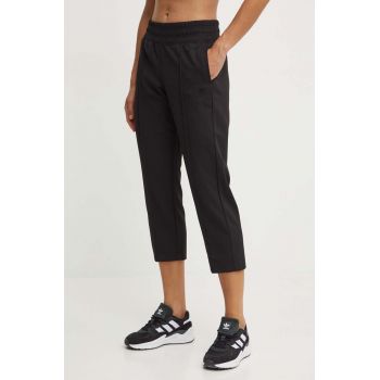 Dkny pantaloni de trening culoarea negru, neted, DP4P3401