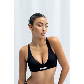 GOD SAVE QUEENS sutien SECOND SKIN BRALETTE PUSH UP culoarea negru, neted, GSQ-135-111