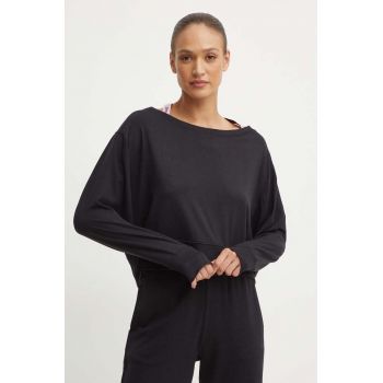 HUGO bluza femei, culoarea negru, neted, 50518157
