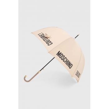 Moschino umbrela culoarea bej, 8982