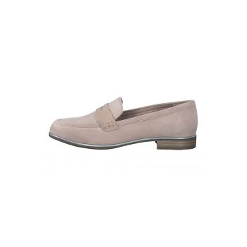 Pantofi loafer uni de piele intoarsa