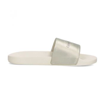 Papuci Calvin Klein SLIDE NY PEARL