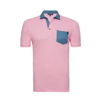 Tricou polo cu buzunar aplicat