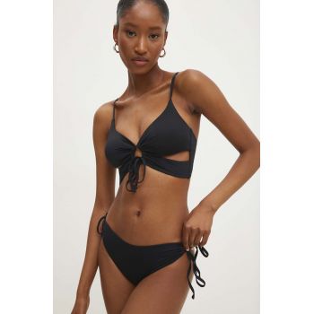 Answear Lab sutien de baie culoarea negru, cupa usor rigidizata