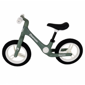 Bicicleta fara pedale pentru echilibru, 159 verde cu alb