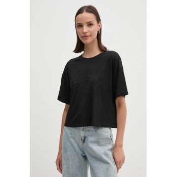 Dkny tricou femei, culoarea negru, DJ4T1178