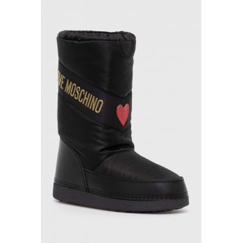 Love Moschino cizme de iarna culoarea negru, JA24032G1LISY000