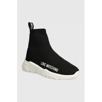 Love Moschino sneakers culoarea negru, JA15343G1LIZ4000