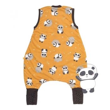 Sac de dormit cu picioruse si talpa antiderapanta Panda 70 cm + manseta 1.0 Tog