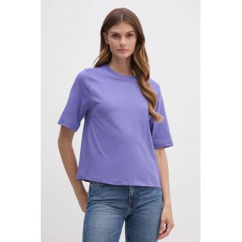 United Colors of Benetton tricou din bumbac femei, culoarea violet