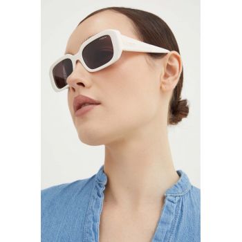 VOGUE ochelari de soare femei, culoarea alb