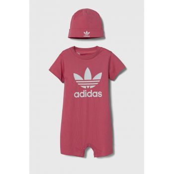 adidas Originals salopete bebelusi din bumbac GIFT SET IY0748