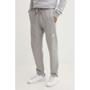 adidas pantaloni de trening din bumbac All SZN culoarea gri, melanj, IY6558